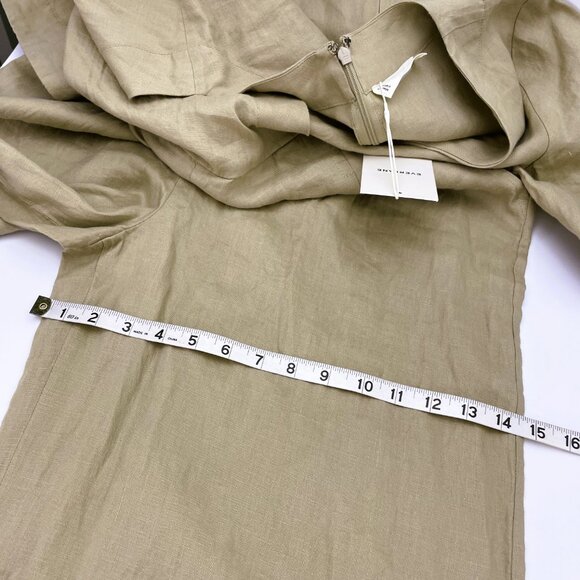 EVERLANE Linen Wrap Cross Front Jumpsuit - Picture 15 of 15